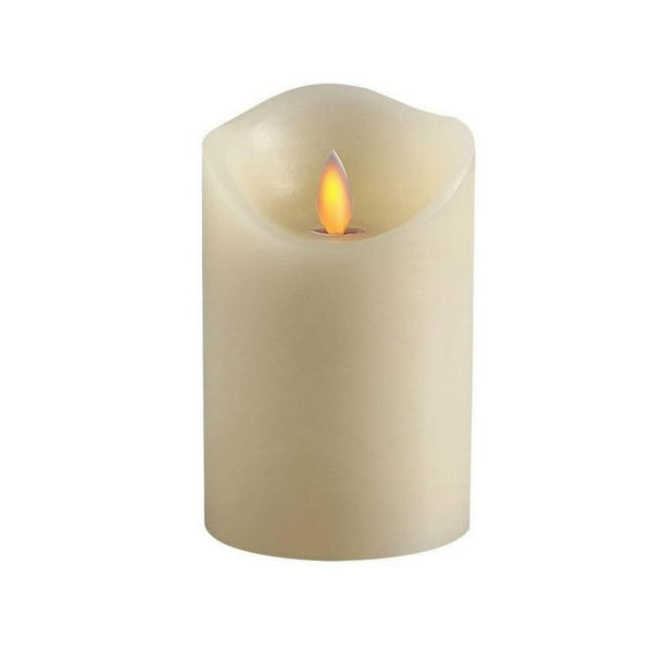 Velas de té LED remotas, velas falsas eléctricas, parpadeantes, ámbar, sin llama, votivas Los 7.5x15cm