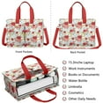 thumbnail image 2 of Floral Canvas Tote Bag for Women with Compartments, Large Cute Flower Teacher Student Shoulder Bag Nurse Purses Crossbody Bags Work Laptop Book Bag Satchels Handbags, 2 of 6
