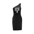 thumbnail image 4 of Vestido de verano con hombros descubiertos para mujer, vestido de verano para vacaciones, playa y calle S, 4 of 7