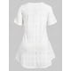 thumbnail image 2 of Camiseta Broderie Anglaise Manga Raglie Anglaise Rosegal Camisetas tallas grandes, 2 of 5