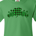 thumbnail image 4 of Inktastic St. Patrick's Day Clovers in Plaid Youth T-Shirt, 4 of 5