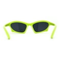 thumbnail image 4 of Trendy Iconic 90s Wrap Around Sport Plastic Sunglasses Green Black, 4 of 4