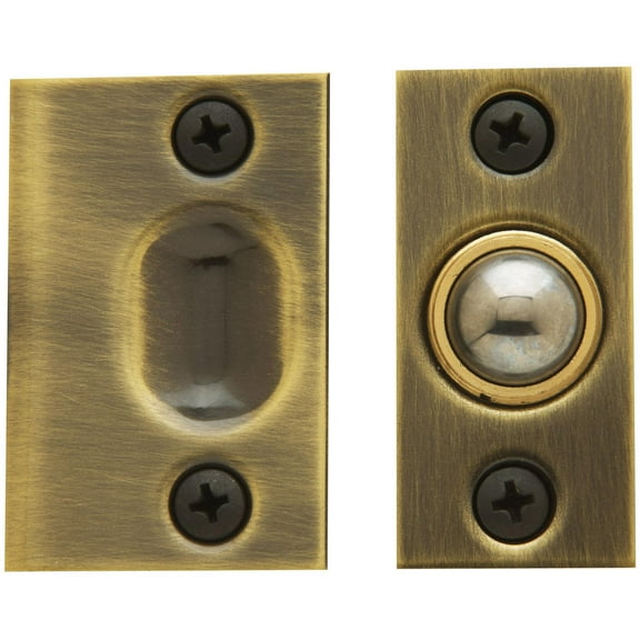 Baldwin 00426050 Adjustable Ball Catch, Satin Brass & Black