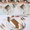 thumbnail image 2 of Modern Brown Cloth Napkins, Boho Contemporary Geometric Striped Washable and Reusable Dinner Napkins Set of 8, Table Napkin for Kitchen Party Birthday Wedding Hotel Housewarming 20"x20", 2 of 8