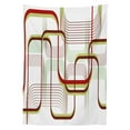 thumbnail image 2 of Modern Outdoor Tablecloth, Geometric Contemporary Wavy Lines with Abstract Shapes Designs Art Image, Decorative Washable Fabric Picnic Tablecloth, 58 X 120 Inches, Khaki Burgundy White, by Ambesonne, 2 of 2