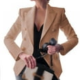 thumbnail image 2 of MesaSe Womens Casual Pocketed Office Blazers Draped Open Front Cardigans Jacket Work Suit Red, 2 of 3