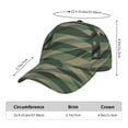 thumbnail image 3 of Kdxio Unisex Jungle Green Camo USA Flag Pattern Baseball Cap Unisex Washed Classic Adjustable Hat, 3 of 7