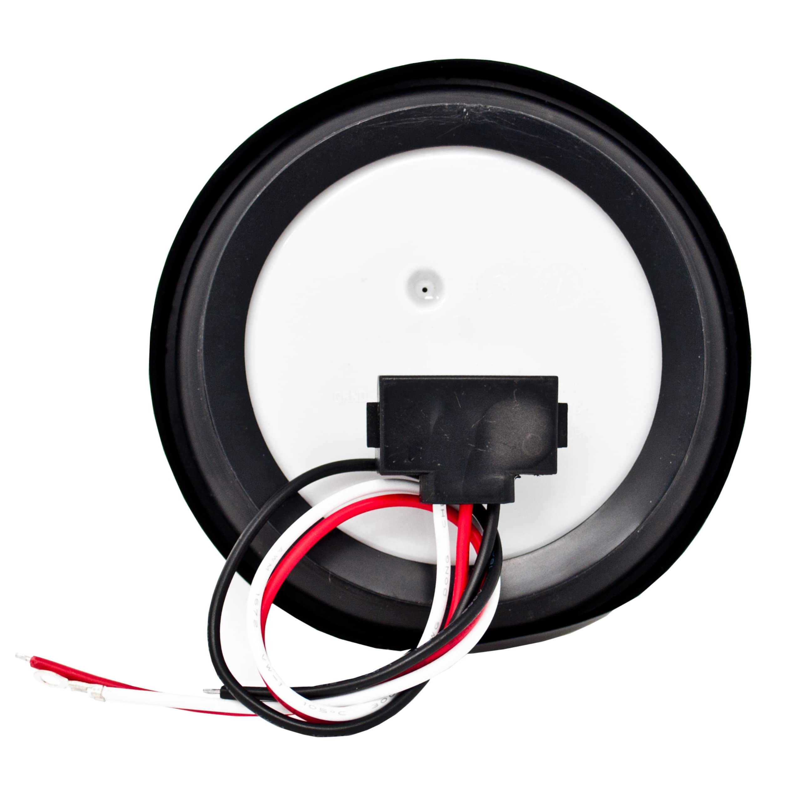 2pcs 4" Inch Round Red Super Bright 40 LED Diodes Stop Tail Turn Brake Sealed Lights Rubber Grommet & 3-Prong Wire Pigtails for Trucks Trailers RV Boat Waterproof Flush Mount 12V