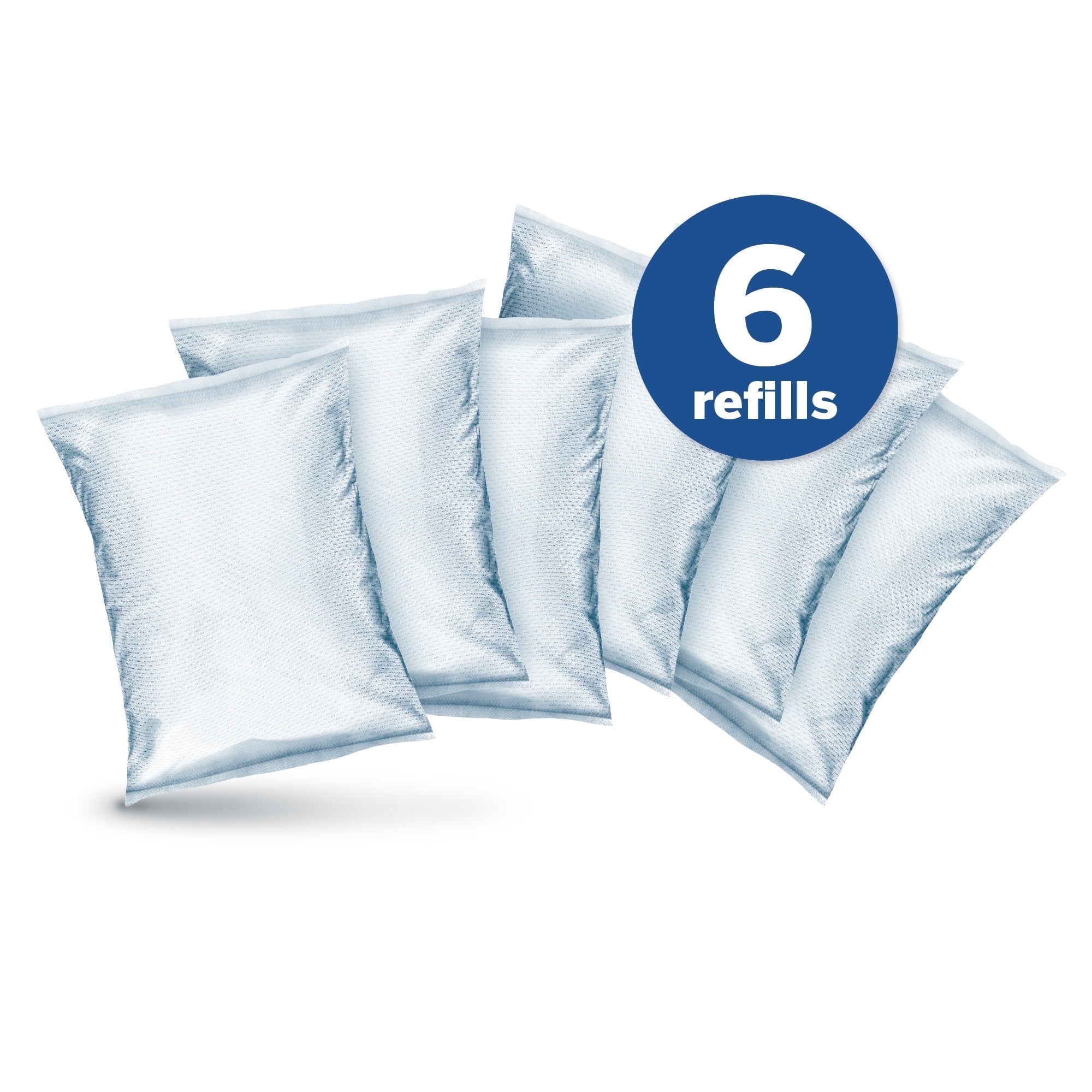 HUMYDRY® Moisture Absorbers Refills for 8.8 Oz Dehumidifier, Pack of 6 Unscented Humidity Absorber Bags, Non Electric Refill Pack for Closets Bedrooms Bathrooms Laundry Rooms and Small Enclosed Space