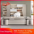 thumbnail image 2 of Student Executive Office Desk Meeting Writing Reception Storage Office Desk Conference Scrivania Cameretta Office Furniture My Lux Decor Round, 2 of 12