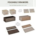 thumbnail image 4 of HOMCOM 4-Bin Dresser, 3-Tier Fabric Bins with Steel Frame, 4 of 8
