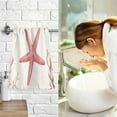 thumbnail image 7 of Yayeee 100% Cotton Hand Towels for Bathroom 16" x 28" Soft Absorbent Kitchen Towel, White Starfish, 7 of 7
