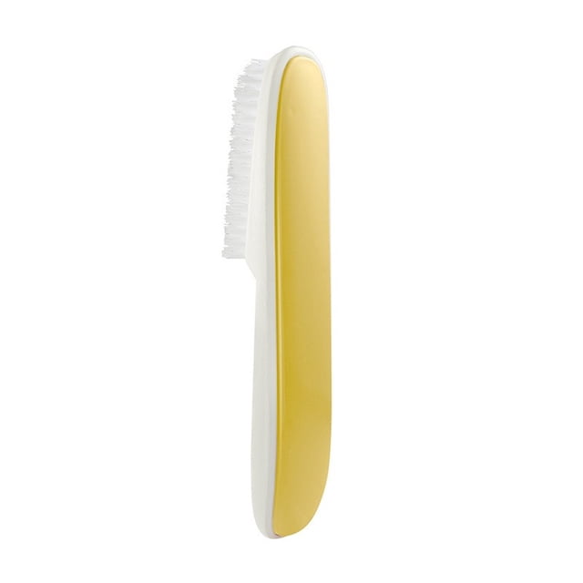 Bearachild Cepillo de limpieza de zapatos, reutilizable, lavable, de mano, colorido, para el hogar, para zapatos, para suelo, PBT, accesorios de Suministros de limpieza para el hogar Amarillo