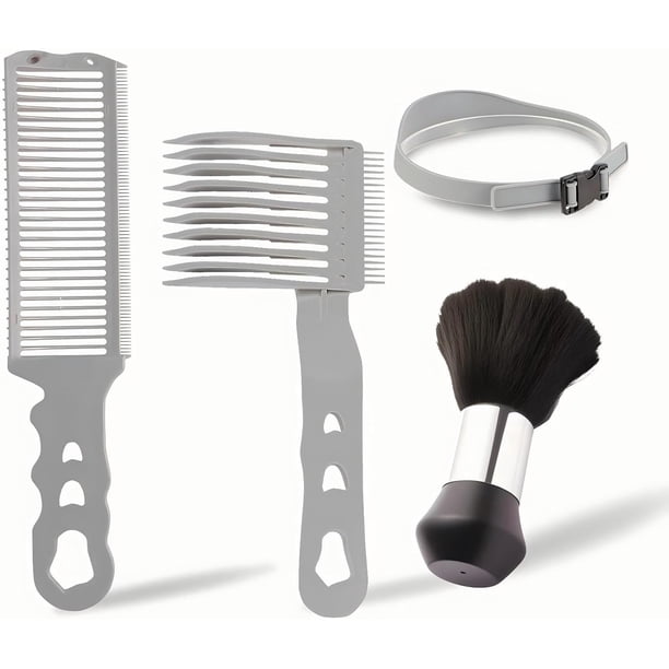 Juego de 4 peines degradados Blend Friend, peine de barbería, kit de autocorte para hombres, peine degradado, compatible con todas las cortadoras de pelo, para el hogar y el salón (negro)