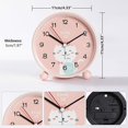 thumbnail image 2 of Reloj despertador educativo para niños: día/noche, reloj despertador para niños que no hace tictac, reloj despertador analógico, reloj despertador de viaje para estudiantes Reloj despertador Gi, 2 of 5