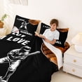 thumbnail image 4 of Erosebridal I Love Baseball Full Size Sheets, Sport Bed Sheets for Men and Boys, 4 Pieces, 1 Flat Sheet, 1 Fitted Sheet and 2 Pillowcases, 4 of 6