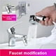 thumbnail image 4 of Toystoory Convertidor de pulverizador de boquilla de grifo de de pelo de ducha de fregadero con soporte montado en la pared adaptador de Accesorios de baño, 4 of 6