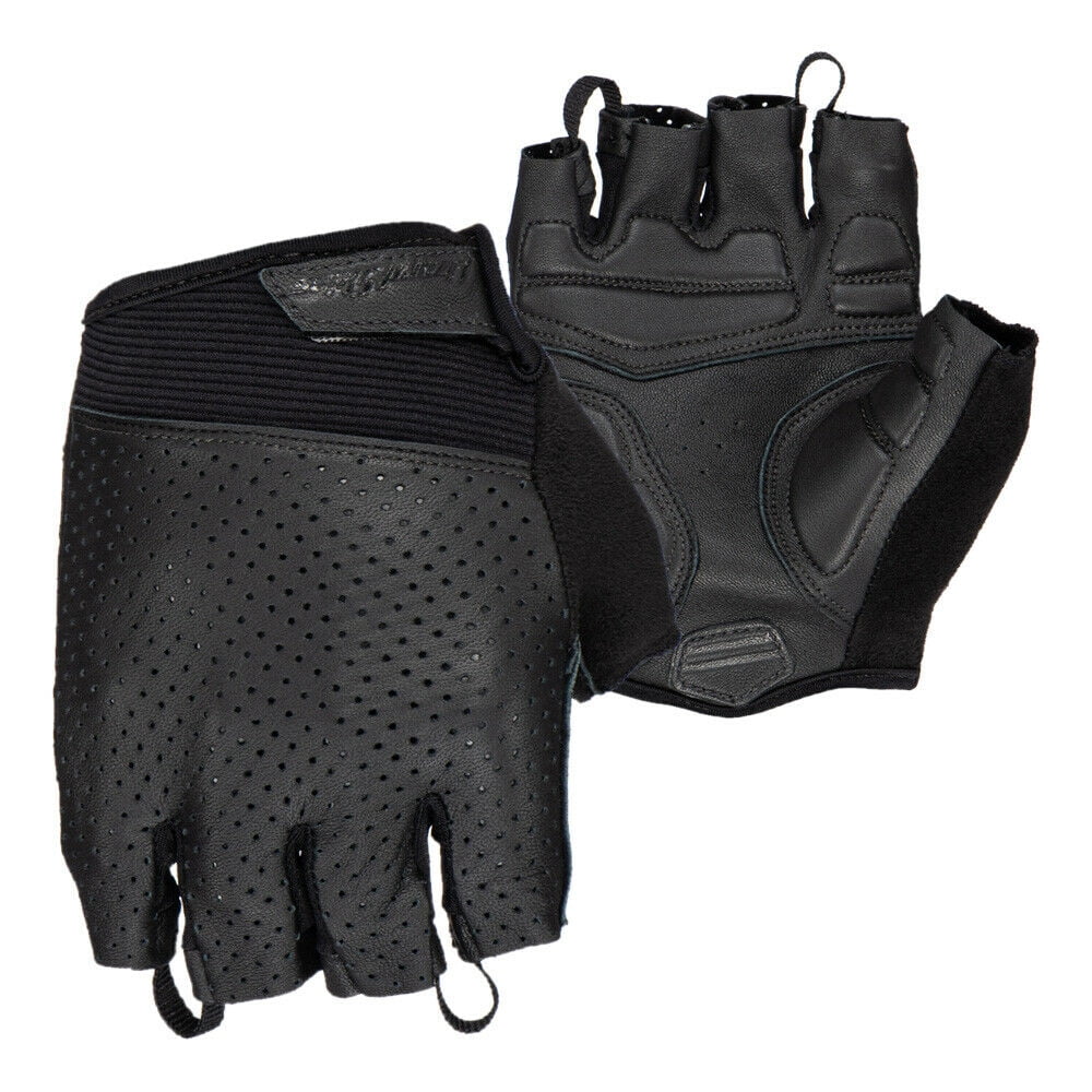 New Padded Cycling Gloves Perforated Leather Bike Bicycle Fingerless Half finger 