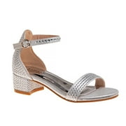 Badgley Mischka Formal Sandals Heels (big kids) - Silver , Size: 13