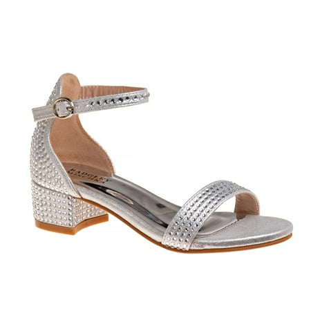 

Badgley Mischka Formal Sandals Heels (big kids) - Silver Size: 13