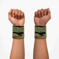 thumbnail image 2 of COUVER Camouflage Athletic Sweatband Wristbands Olive Green 2 Pairs (4 Count), 2 of 8