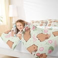 thumbnail image 3 of Erosebridal Floral Capybara Kids Twin Bedding Sets, Green Palm Leaf Bedding Comforter Set, 7 Pieces, 3 of 7