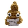 thumbnail image 3 of Muñeca de caca de punto interesante con regalos de tarjetas positivas Sunnimix Fiesta amarillo, 3 of 8