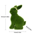 thumbnail image 3 of Easter Furry Flocked Bunny, Faux Moss Rabbit Easter Table Decor, Moss Bunnies Rabbit Holiday Easter Figure Statue Spring Table Garden Easter Decorations, 3 of 6