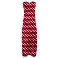 thumbnail image 4 of Women Dress Women's Summer Maxi Dress 2026 Women's Summer Fashion Printing Sleeveless V-Neck Dress Red S, 4 of 5