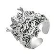 thumbnail image 2 of Anillos para mujer, regalos para mujer, temperamento, viento frío, personalidad, búho hueco, anillo abierto para mujer, 2 of 5