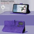 thumbnail image 4 of Compatible for Moto G Power 2022 Case Wallet,[Kickstand][Wrist Strap][Card Holder Slots] TPU Interior Protective PU Leather Folio Flip Cover for Motorola G Power (2022) Case (Purple), 4 of 7