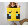 thumbnail image 3 of Minecraft Bee Fabric Storage Bin Cube Organizer with Lid | 15 Inches, 3 of 7