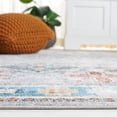 thumbnail image 6 of SAFAVIEH Bayside Bruno Oriental Polyester Machine Washable Area Rug, Light Gray/Blue, 4' x 6', 6 of 13