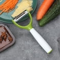thumbnail image 4 of Pelador de Frutas Multifuncional de Doble Cabezal | Cuchillas Giratorias de Acero Inoxidable | Mango Ergonómico Antideslizante | Quitaojos de Patata | Pelador de Verduras y Frutas para Zanahorias, Pe, 4 of 6