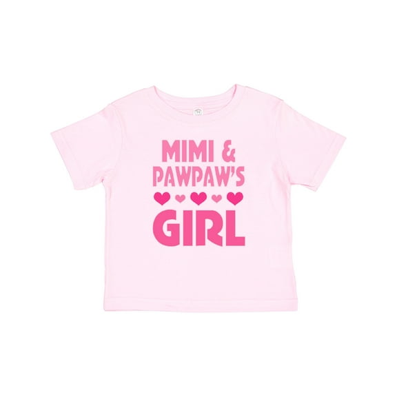 Inktastic Mimi and Pawpaw Girl Granddaughter Valentine Girls Baby T-Shirt