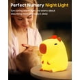 thumbnail image 4 of Luz nocturna Amaredom Capybara de silicona recargable LED, 4 of 7