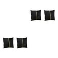 thumbnail image 1 of Yuarrent 2x decoración del hogar con funda de almohada decorativa de rayas doradas en dorado simétrico negro negro 2Conjunto, 1 of 6