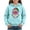 Solid color w/Christmas print, variant on Hvogkswy Christmas Hoodies for Girls Trendy Festive Printed Hooded Sweatshirt Cozy Long Sleeve Pullover Tops with Kangaroo Pocket 5-14 Years