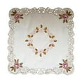 thumbnail image 2 of Embroidered Tablecloth,1 Tablecloth,Classic Embroidered Tablecloth Tablecloth Rectangle/Square Embroidered Polyester Floral Cutwork Table Linen for Wedding Household Kitchen, 2 of 4