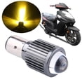 thumbnail image 4 of Bombillas LED Baoblaze para delanteros con lente impermeable BA20D Blanco amarillo, 4 of 8