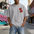 thumbnail image 4 of Fruit of the Spirit Christian Graphic T Shirts for Men Vintage Washed Oversized Tshirt Faith Back Print Religious Short Sleeve Casual Tops for Streetwear Summer, 4 of 6