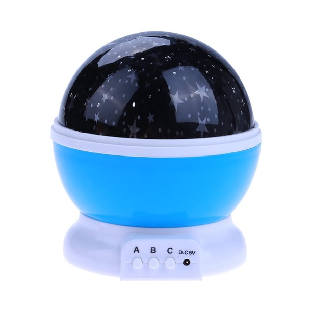 Proyector Giratorio Lámpara Noche Estrellada Cgtredaw Proyección Luces LED azul