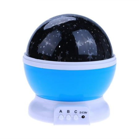 

Aousin Rotating Projector Starry Night Lamp Projection LED Lights Xmas Gift(Blue)