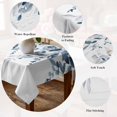 thumbnail image 5 of Teal Blue Eucalyptus Leaves Table Cloth Waterproof Tablecloths, Farmhouse Botanical Watercolor Tablecloth Dining Table Cover for Kitchen Party Tabletop Outdoor, Square Tablecloth 54x54 Inch, 5 of 9