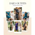 thumbnail image 4 of Women's Maternity Dress Short Sleeve Split Pregnancy Dresses Maternity Clothes, 4 of 6