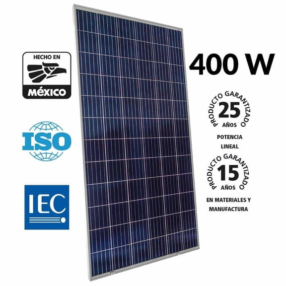 Panel solar fotovoltaico Iusa 400 w monocristalino azul