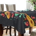 thumbnail image 3 of Mexico Pattern Rectangle Tablecloth, Dust Proof Anti Wrinkle Wipeable Table Cloth Tabletop for of Dinner Kitchen Wedding Holiday Party 54"x54" Home Decor, 3 of 7