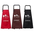 thumbnail image 3 of Monstrate Delantal impermeable de cocina, delantal de cocina versátil con patrón de dibujos animados de Chef para hombres y mujeres Cocina y Comedor Rojo, 3 of 6