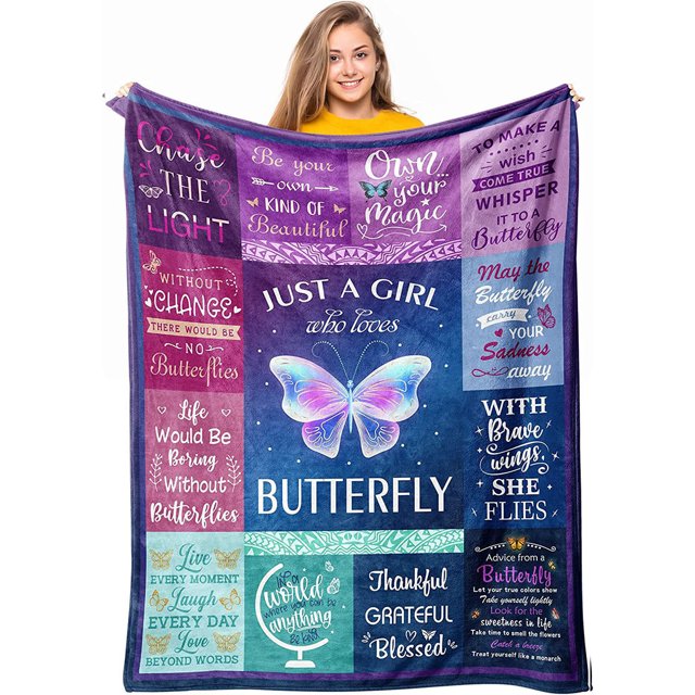 Mother'S Day Gift Blanket Envelope Letter Writing Message Envelope Blanket Double-Sided Flannel Blanket