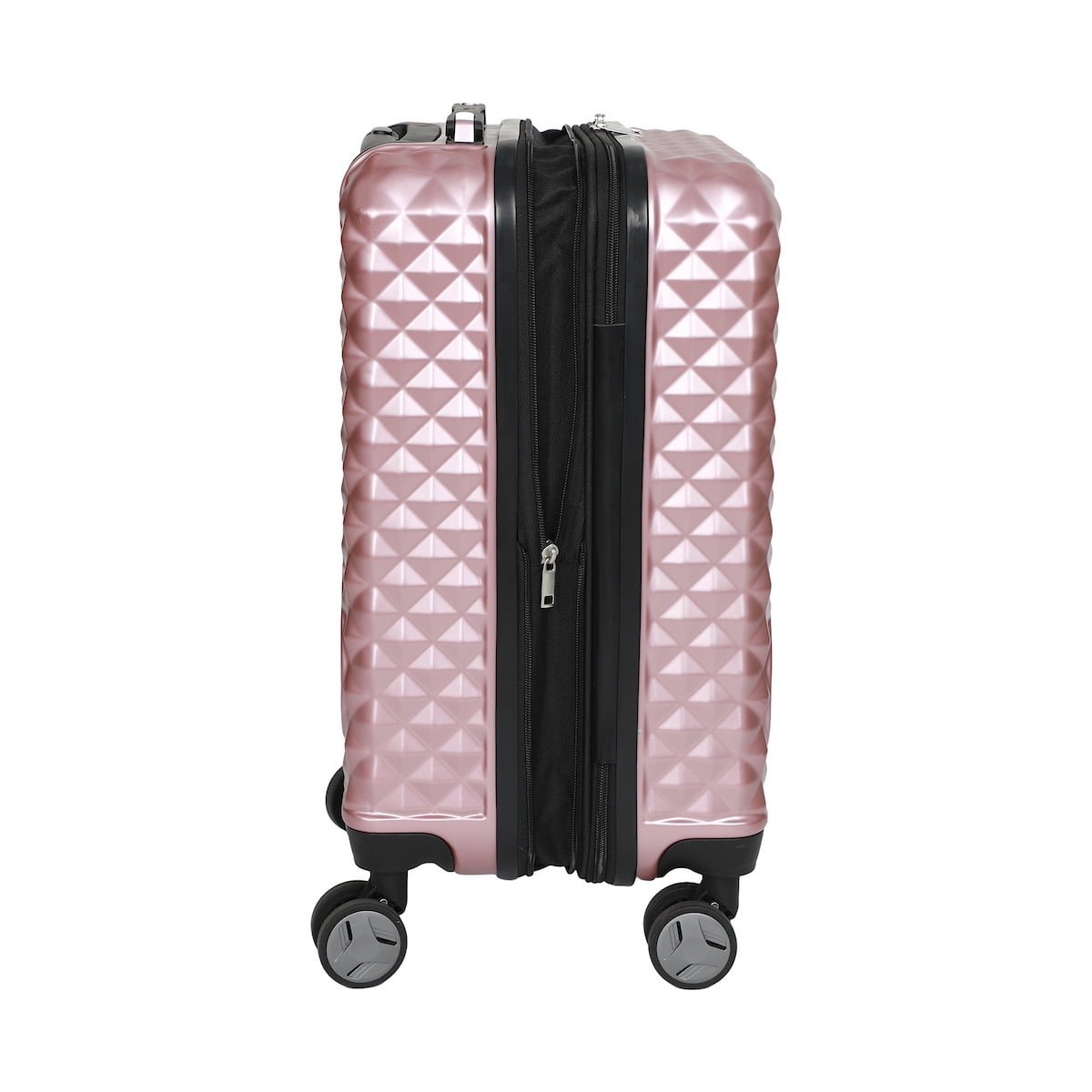 Disney Minnie Mouse Rose Gold 20" Carry-On Luggage With Wheels And Retractable Handle